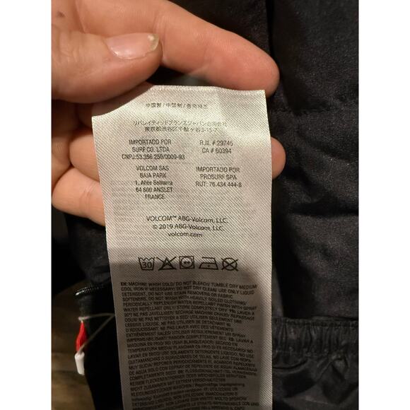 Volcom Snow Jacket -Black - Size XXL M - Picture 3 of 10